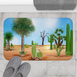 Cacti and Blue Sky Bath Mat