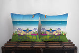 Beach Bistro Decorative Throw Pillow