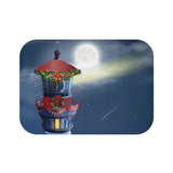 Christmas Lighthouse Bath Mat