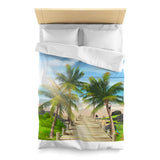 Path To The Beach Duvet Cover