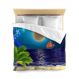 Blue Moon Microfiber Duvet Cover