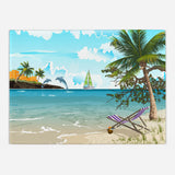 Dolphins Glass Cutting Board