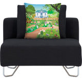 Succulent Landscape Outdoor Pillow
