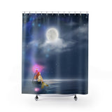 Mermaid Gazing at the Moon and Stars