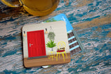 The Red Door Coaster Set