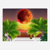 Red Moon Glass Cutting Board