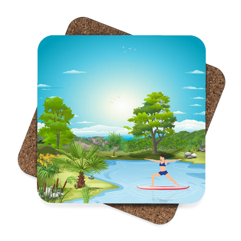 Yoga by the Lake Coaster Set