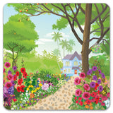 Poppy garden coasters