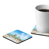 Bicycle by the Beach Coaster Set