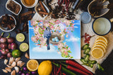 blue bird cutting board