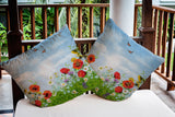 Birds in the Garden Outdoor Pillow