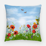 Birds in the Garden Outdoor Pillow