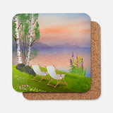 Sitting by the Lake Coaster Set
