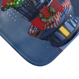 Christmas Lighthouse Bath Mat