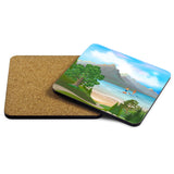 Paddle Boarding Couple Coaster Set