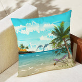 Dolphins Outdoor Pillow