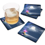 Golden Mermaid Coaster Set