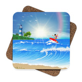 Surfer Girl Coaster Set