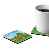 Red Barn Coaster Set