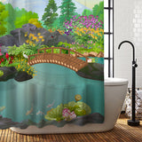 Koi Pond Shower Curtain