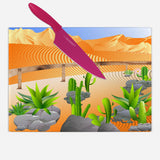 Cacti and Succulents Glass Cutting Board