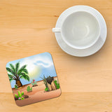 Palm Trees and Cactus Coaster Set