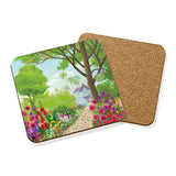 Poppy garden coasters
