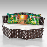 The Sun is Shining Outdoor Pillow