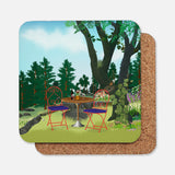 Drinking Wine in the Garden Coaster Set