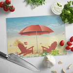 Moments by the beach cutting board
