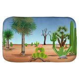 Cacti Landscape (Blue & White Sky) Bath Mat