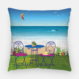 Beach Bistro Outdoor Pillow