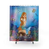 Blond Mermaid Shower Curtain