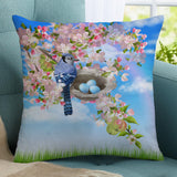 Blue Jay Outdoor Pillow