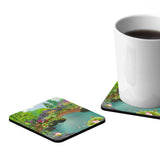 Koi Pond Garden Coaster Set