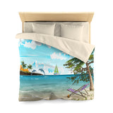 Dolphins Microfiber Duvet Cover