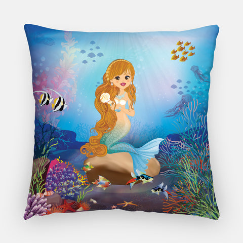 Call me Taylor Mermaid Outdoor Pillow
