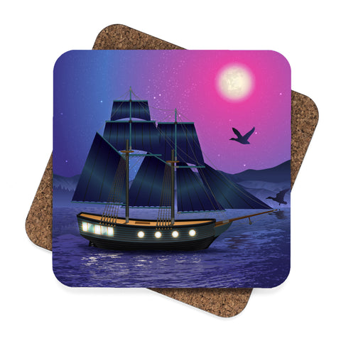 Sailing by Moonlight Coaster Set