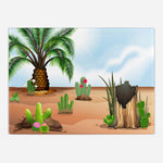 Cacti Garden Glass Cutting Board