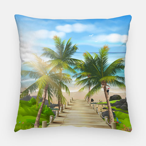 Path to the Beach Outdoor Pillow