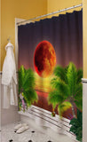 Red Moon Shower Curtain
