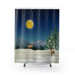 Winter Night Shower Curtains